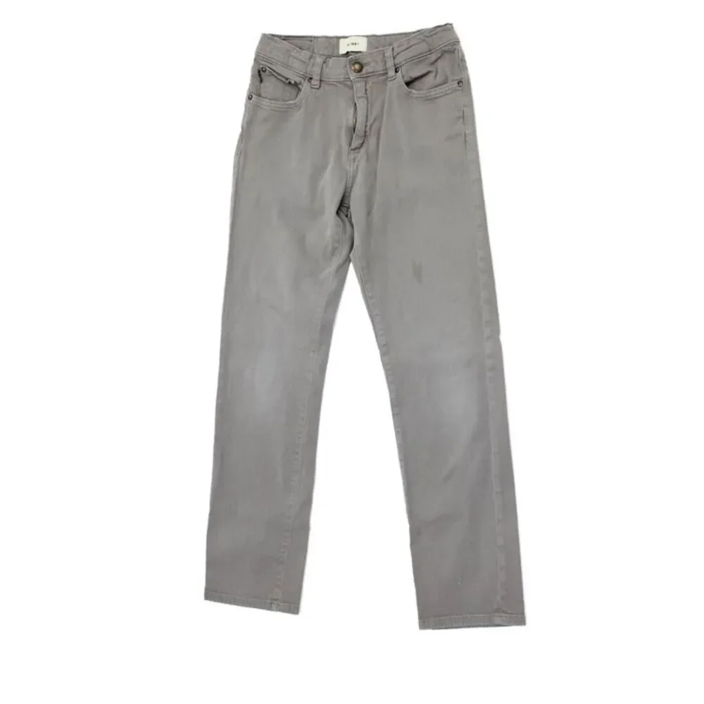 DL1961 Boys Cotton Zippered Straight Ankle Jeans Gray Size 14